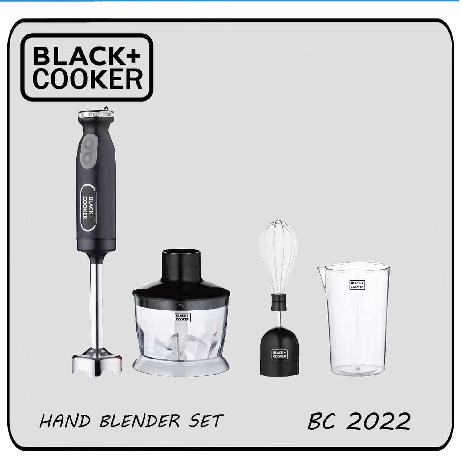 Black cooker Hand Blender set model bc-2022