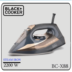 Black Cooker steam iron model bc-x88