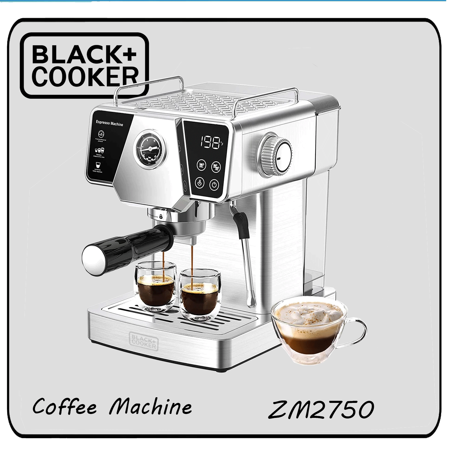 اسپرسوساز 20 بار بلک کوکر مدل ZM2750