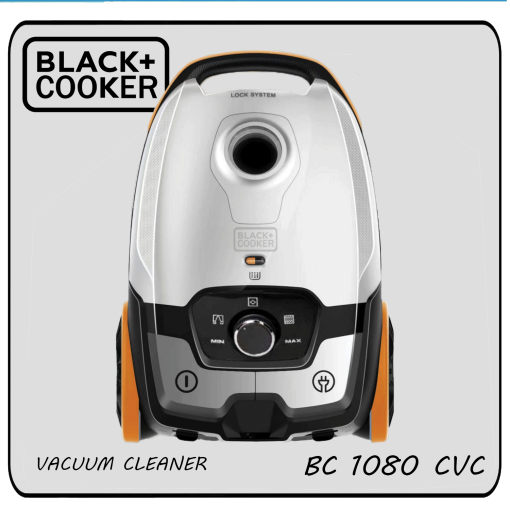 جاروبرقی 3500 وات بی صدا بلک کوکر مدل BC 1080 CVC